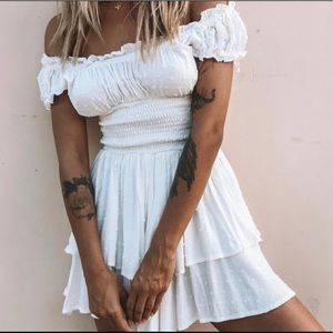 Princess Polly Love Galore White Romper